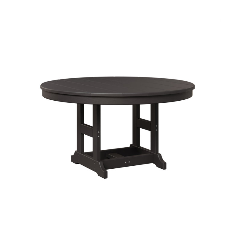 Berlin Gardens Kids Tropical 38″ Round Table, Smoke Gray