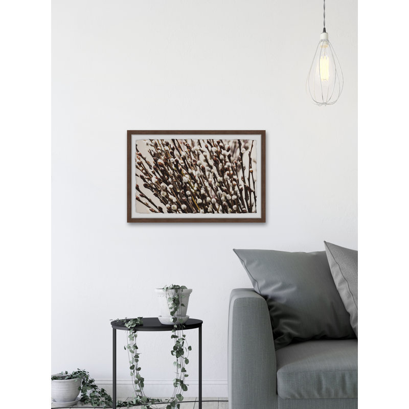 Cotton Flowers - Single Picture Frame Painting, 20 cm H x 30 cm W