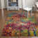 Corlenzo Abstract Orange/Pink/Blue/Yellow Area Rug