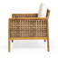 Chaise de patio avec coussins Irnerio