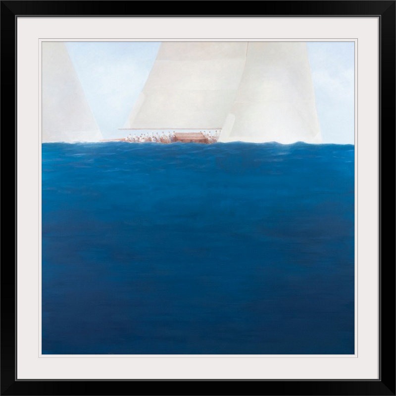 «Tecoma J Class Racing, The Solent, 2012» par Lincoln Seligman, reproduction d'art, H 24 po x l 24 po, Toile