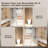 44-48"x76"H Matte Black Frameless Sliding Tempered Glass  Shower Door 5/16"(8mm) Clear​