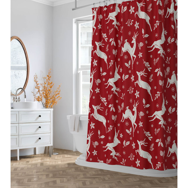 Rideau de douche léger, Rouge