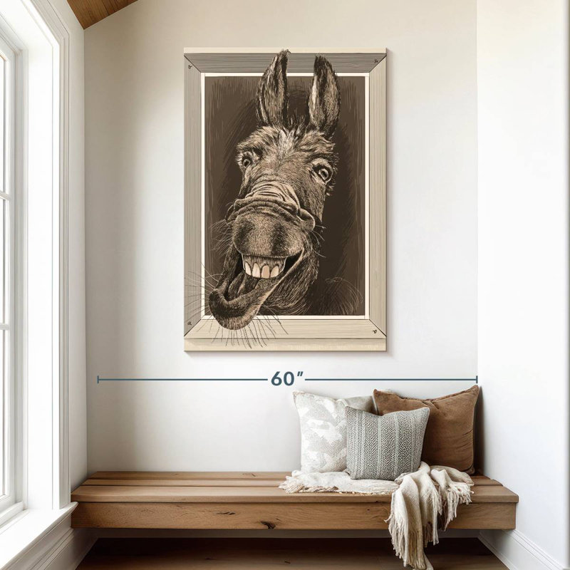 Âne fou Brampt, H 48 po x l 32 po