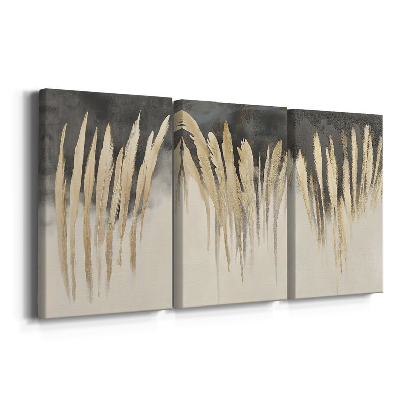 LANDSCAPES Series LXXVI  -Custom Wrapped Gallery Canvas - 3 Pieces, 12" H x 24" W