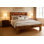 Structure de lit plateforme en bois avec tête de lit à DEL avec rangement et 2 ports USB, silencieux, sans sommier
