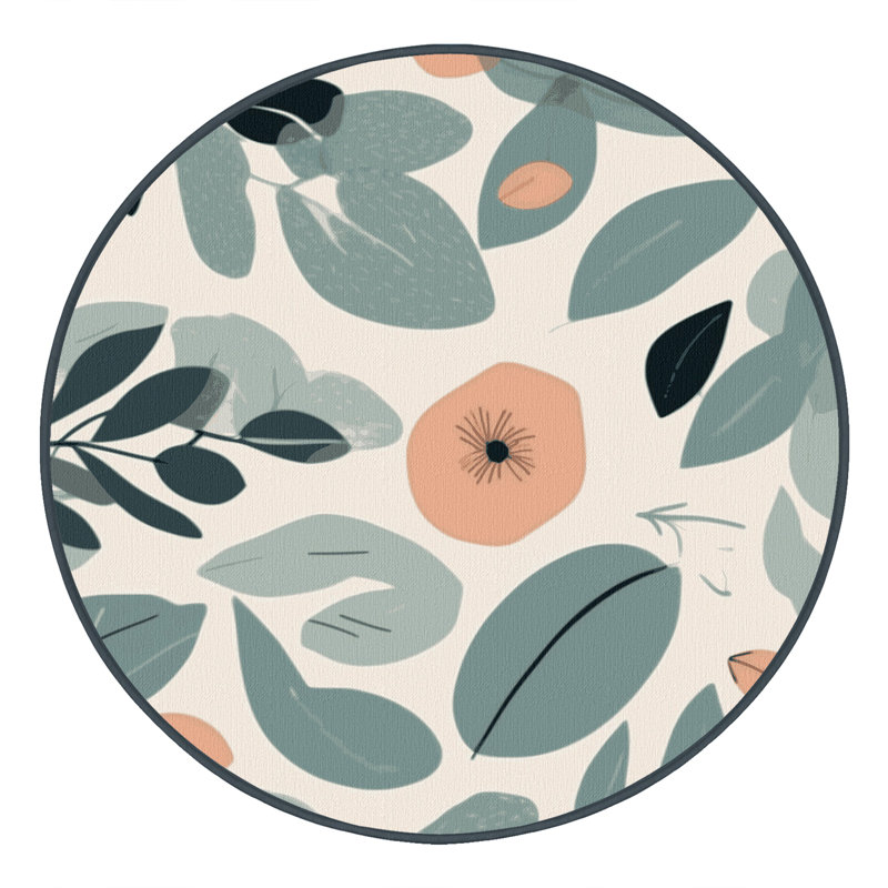 Blush Meadow Rug, Round 4'