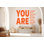 «You Are Kind, Amazing, Brave, Lived», autocollant mural - bureau inspirant et autocollant pour salon de beauté