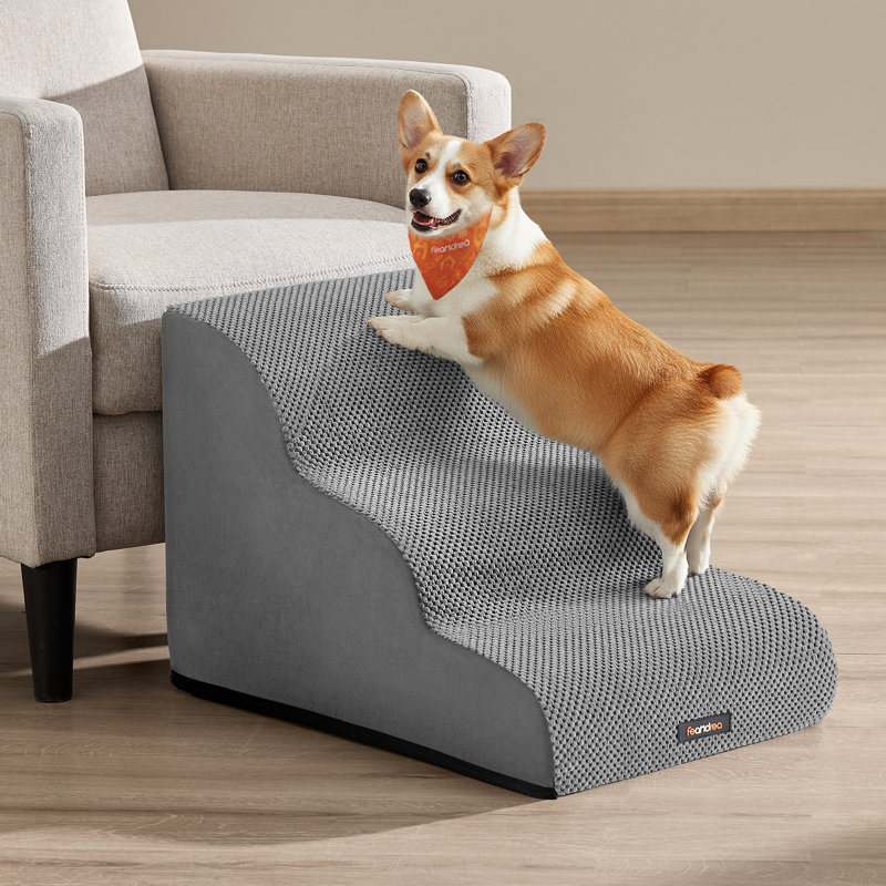 Diara Stairs With 3 Steps, Dove Grey