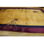 Tapis doré antique en laine de grande taille Art Deco