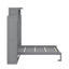 Lit escamotable double avec tablettes et DEL-2091188994