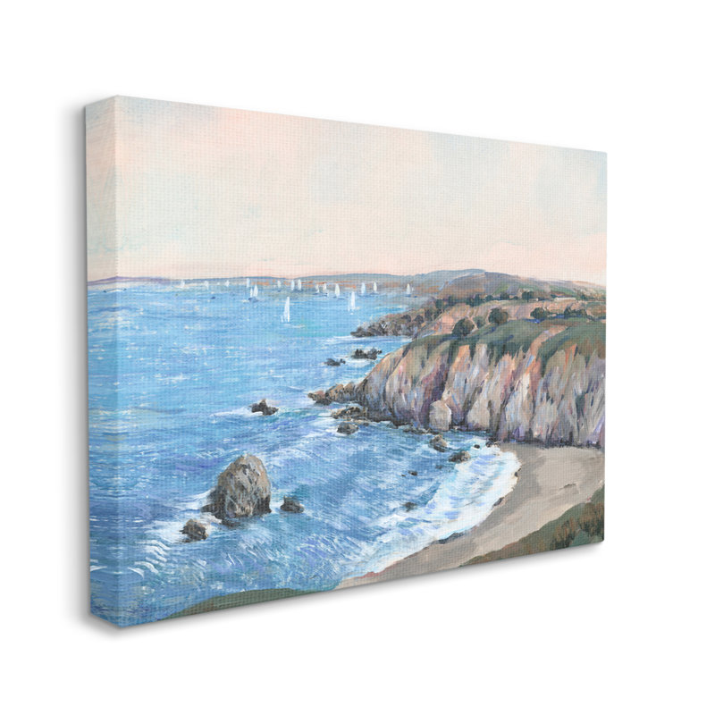Voiliers éloignés Ocean By Cove par Tim Otoole 905, H 36 po x l 48 po x P 1,5 po, Toile tendue