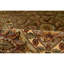 Wool Floral Area Rug in Camel/Green