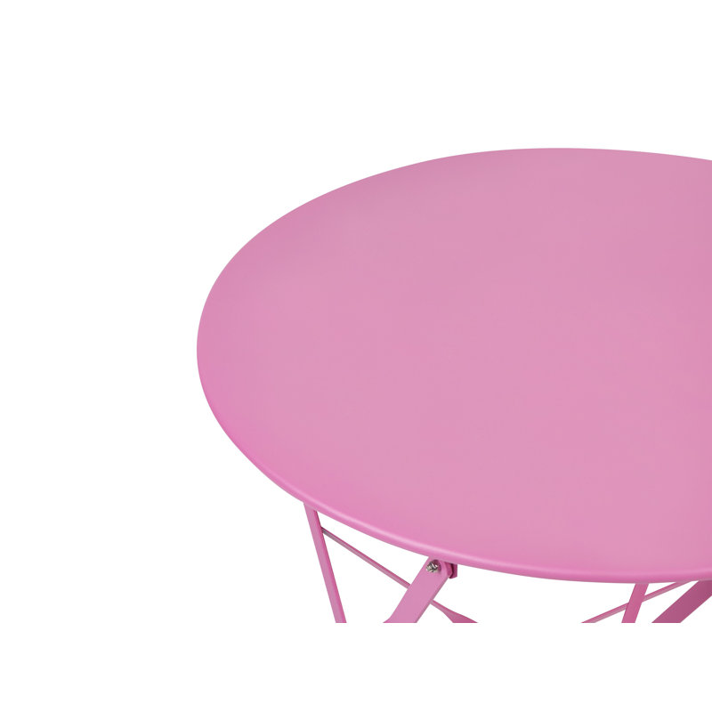 Bistro Set Metal Green Dark Green Riverlynn, Pink