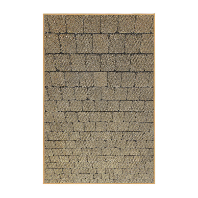 Tapis brun tissé à la machine, Rectangle 8 pi x 12 pi