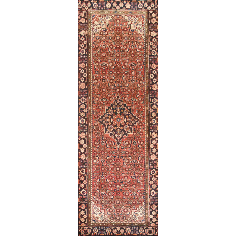 Tapis de couloir géométrique traditionnel 4x11