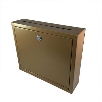 Multipurpose, Wall Mountable, Medium Size, Suggestion Box, Donation Box, Drop Box, Mailbox,Cash Box -  FixtureDisplays, 15212 copper