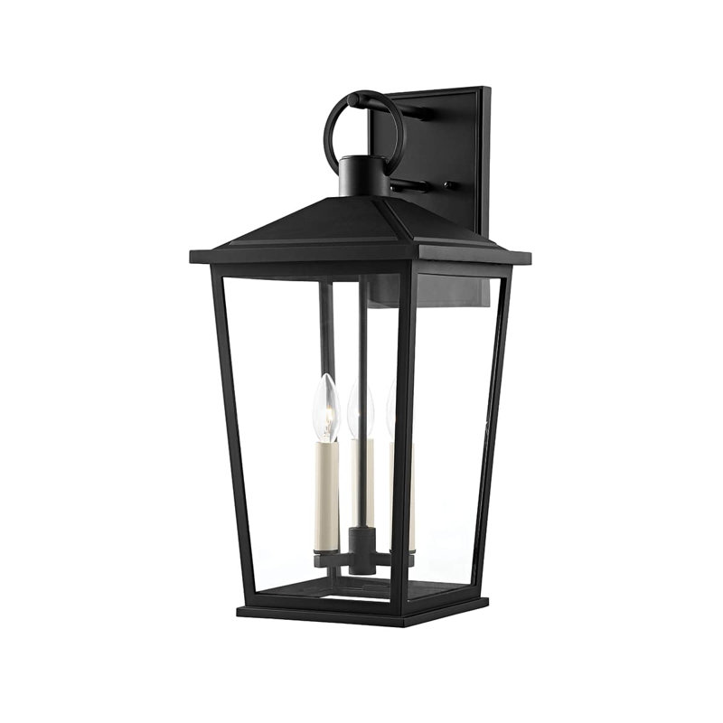 Wall Light, Textured Black, 23" H x 11" W x 12.25" D