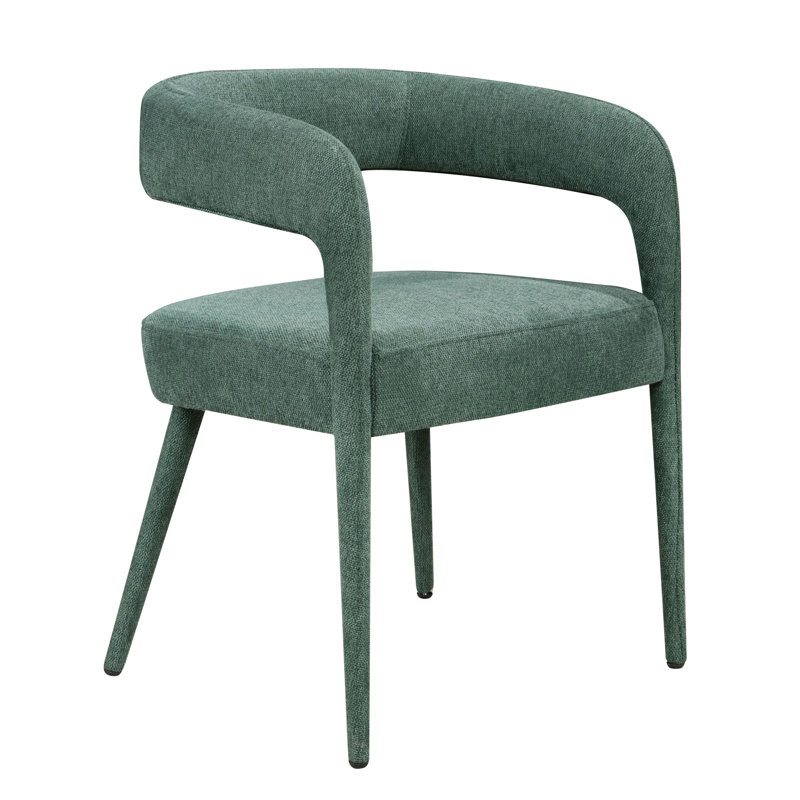 Carolin 2-piece Set Of Comfy Cushioned Side Chairs, Teal