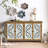 Modern Accent Cabinet - 4 Door Sideboard With Storage. Antique Natural, Distressed Design, Eye-Catching Storage Sideboard. Style, Fits Living Room, Entryway