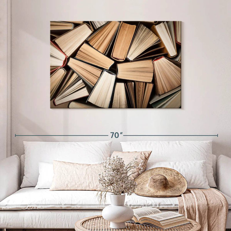 Kerner Bulky Books, 30" H x 45" W