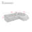 105.5" Modular L-Shaped Sectional Floor Couch