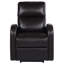 Fauteuil inclinable électrique brun rembourré-317430804
