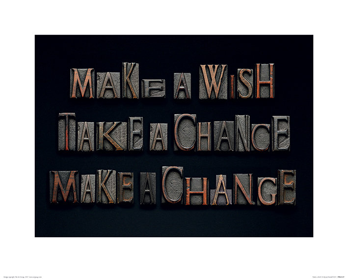 'Make a Wish' by Alyson Fennell Textual Art