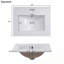 Bathroom Vanity with Sink and door shelf rack
