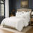 Elsie Lace White Cotton Comforter Set 6 Pieces-115684572