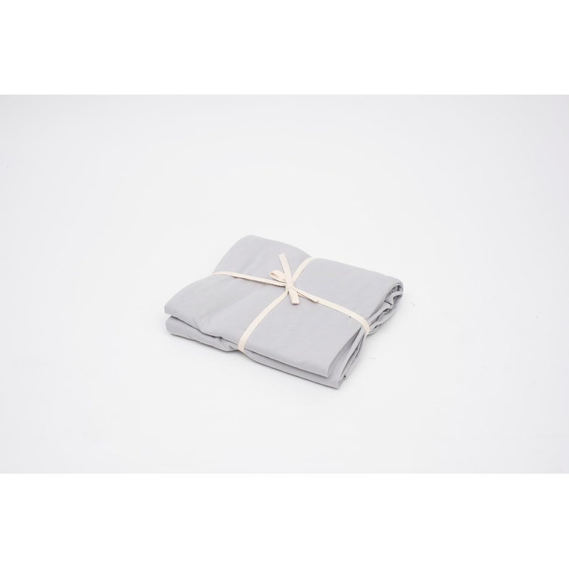 100% Cotton Jersey Knit Flat Sheet, Twin Extra Long Flat Sheet, Gray