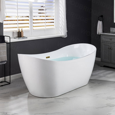 71'' x 31.5'' Freestanding Soaking Acrylic Bathtub -  WoodBridge, W-B0017-BG