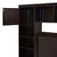 Lit tout-en-un avec armoire, tablette et prises intégrées, offrant beaucoup de rangement et une charge pratique pour un sommeil confortable-621090763-604745421