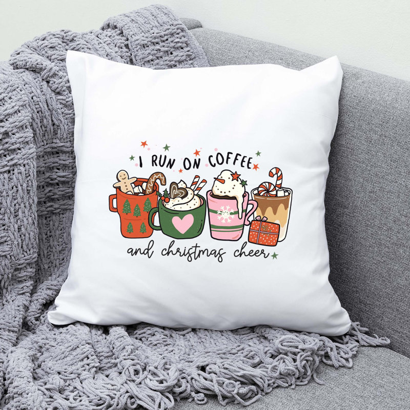 ChristmasPNG Reversible Throw Pillow, 14" x 14"