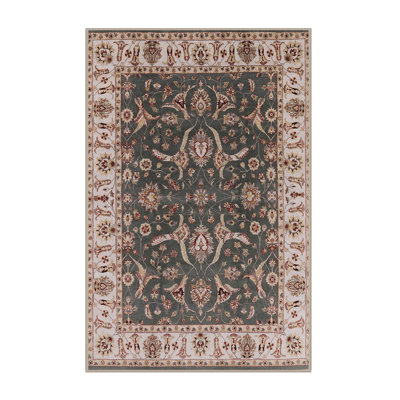 Tapis oriental vert / rouge Lok