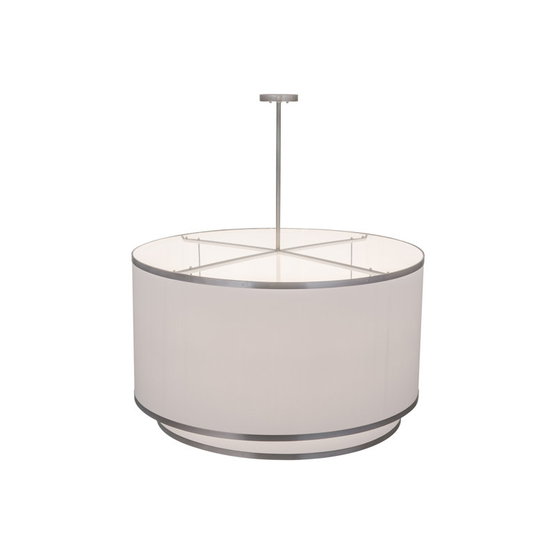 8 - Light Dimmable Drum Chandelier