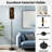  68.5" Standing Floor Lamp Trendy bronze leopard abstract seamless Dimmable Metal Pole Lamp with Linen Lampshade LED Bulb Included