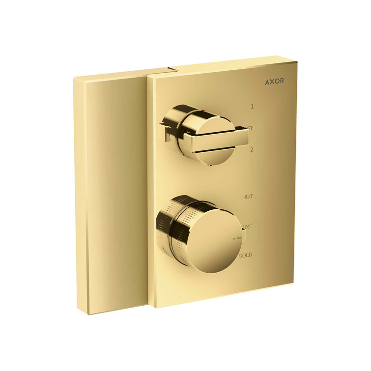 AXOR Edge Thermostatic Trim with Volume Control and Diverter Valve Trim Only