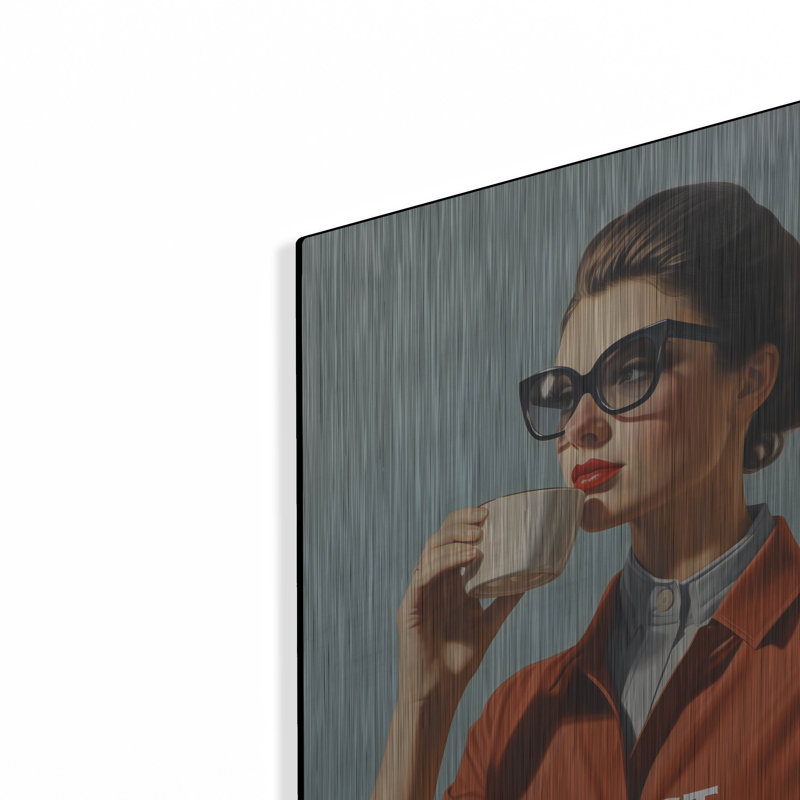 par Andreas Magnusson, art mural en métal, H 24 po x l 16 po