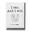 «I Can» par Jan Weiss, art mural sur toile-1814593919