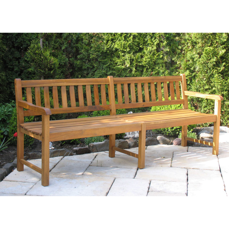Lakeshore Wooden Bench