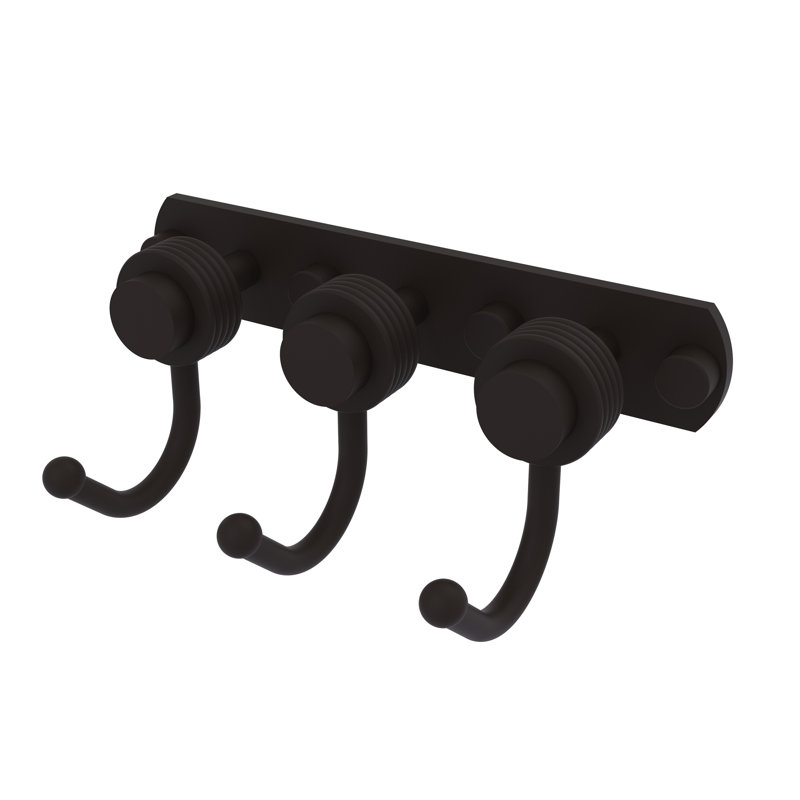 Mercury 3 Position Wall Mounted Hook Rack, Oil Rubbed Bronze