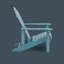 Chaise Adirondack en polyéthylène
