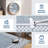 Area Rugs for Living Room, Non Slip Washable Rug, Low Pile Lightweight Modern Checkered Large Soft Carpet, Stain Resistant Foldable Floor MNats for Bedroom, Home Office-1651482467-1651482476