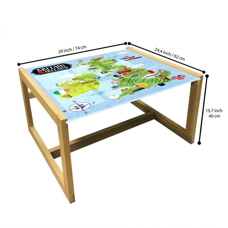 Isahia Sled Coffee Table, 40cm H x 74cm W x 62cm D
