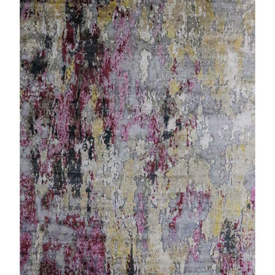 Hand Knotted Abstract Area Rug