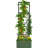 Galvanized Raised Garden Bed, 24" X 24" X 11.75" Outdoor Planter Box With Trellis Tomato Cage And Open Bottom For Climbing Vines, Vegetables, Flowers In Backyard, Garden, Patio-1530565616