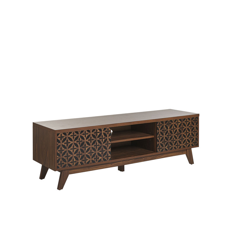 Tv Stand Dark Wood Rockcale