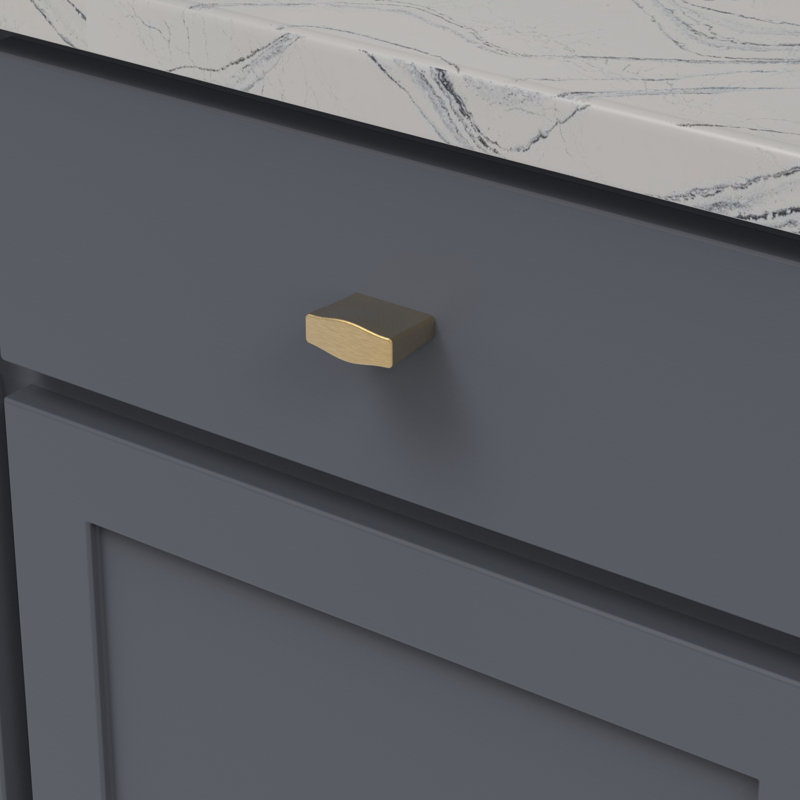 Emerge Bar Knob, Brushed Golden Brass