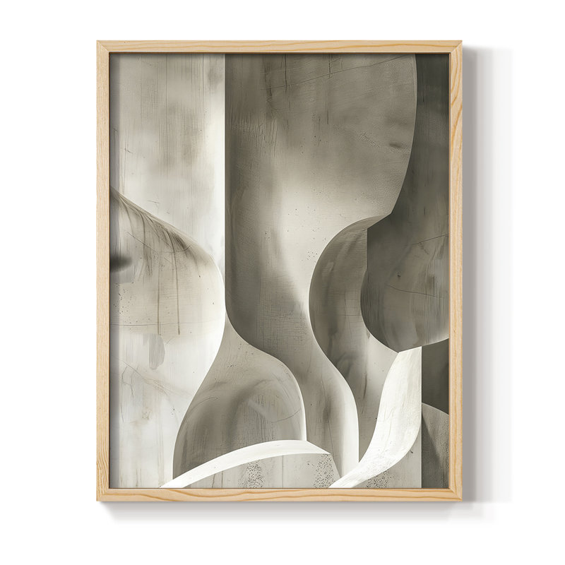 ABSTRACT Series CDLxxI, reproduction encadrée - bois massif, H 11 po x l 9 po